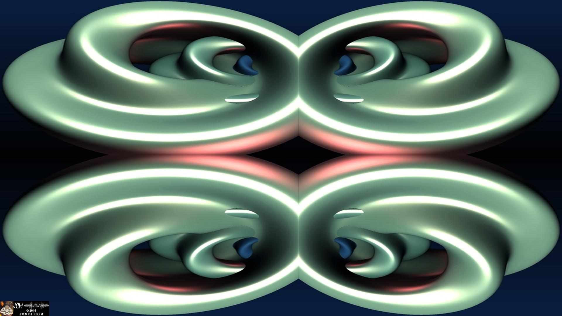 Experimental Fractal Image spirals quadroscopic background wallpaper by jcmdi